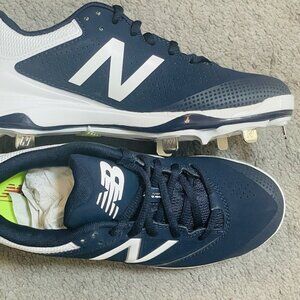 NEW BALANCE SM4040N1 FAST PITCH METAL SOFTBALL CLEAT Navy Blue size 5.5